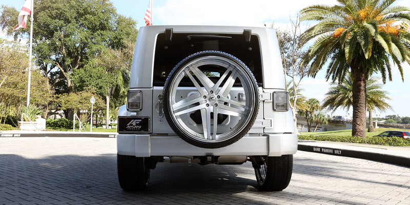 Jeep Wrangler on Tesla - Amani Forged Wheels