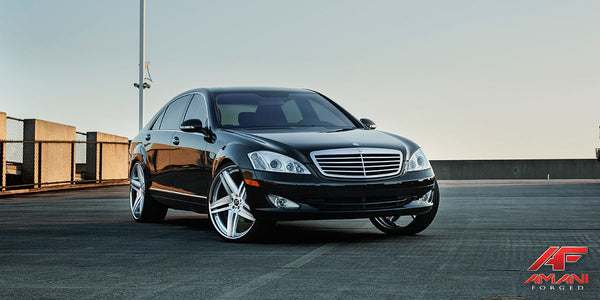 Mercedes-Benz S550 on Tesla - Amani Forged Wheels