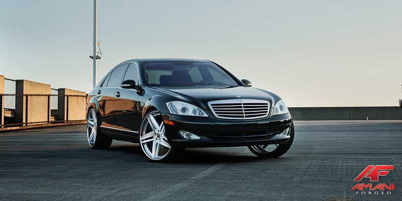 Mercedes-Benz S550 on Tesla - Amani Forged Wheels