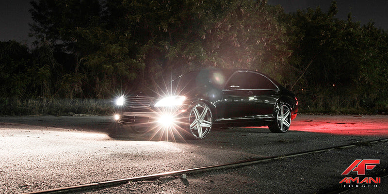 Mercedes-Benz S550 on Tesla - Amani Forged Wheels